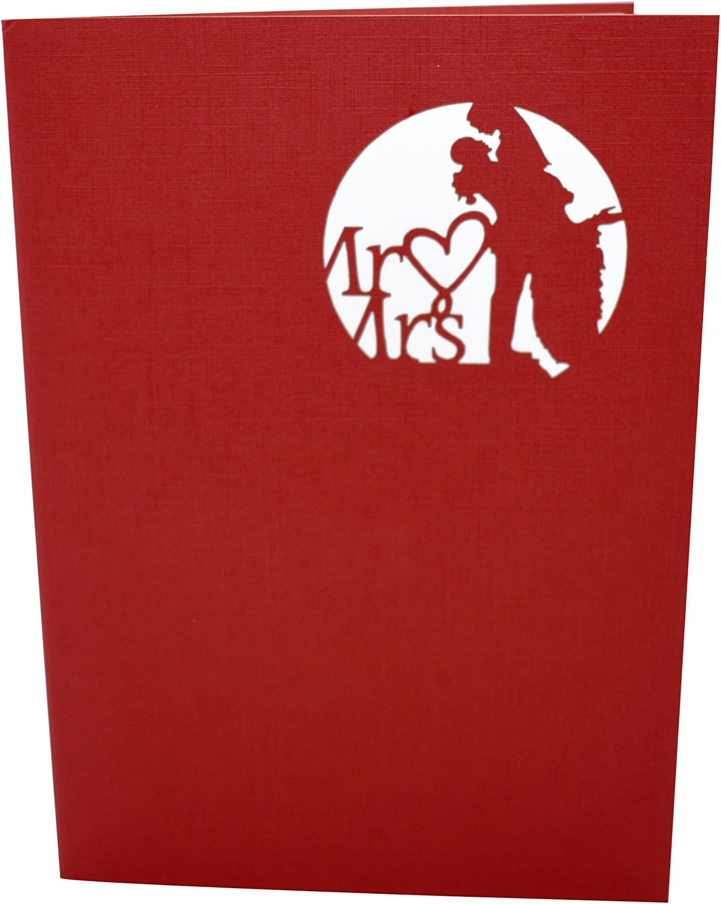 Paperkraft Handmade Romantic Heart Bench 3D Pop Up Greeting Card