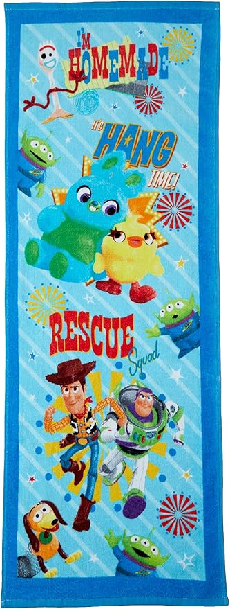Amazon Co Jp 丸眞 ジュニア用 バスタオル ディズニー トイ ストーリー パークアクション ブルー ホーム キッチン
