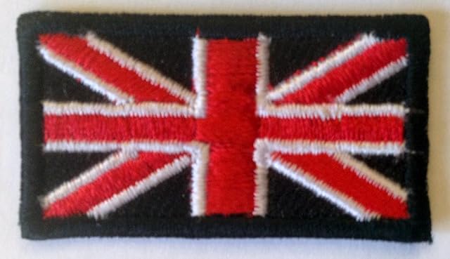 Sew-on Iron-on Embroidered Patch Union Jack British Miniature Mini Flag Badge