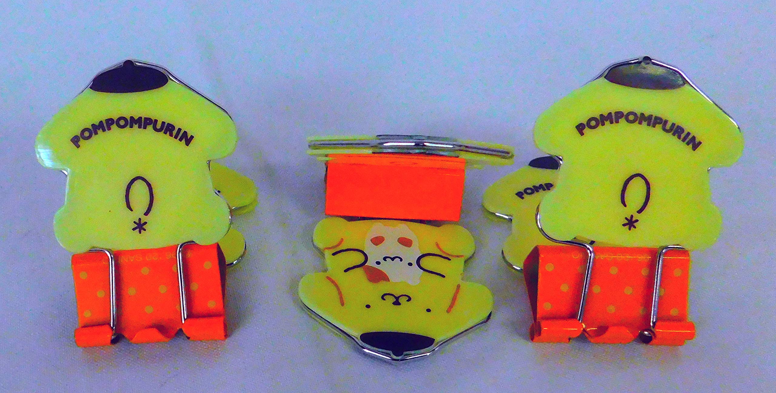 Amazon | サンリオ ポムポムプリン ダブルクリップ ポムポムプリン 3P