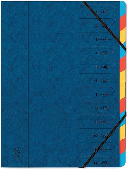 Exacompta - Ref 5205E - Harmonika Multipart File - 24.5 X 32cm In Size - View #2