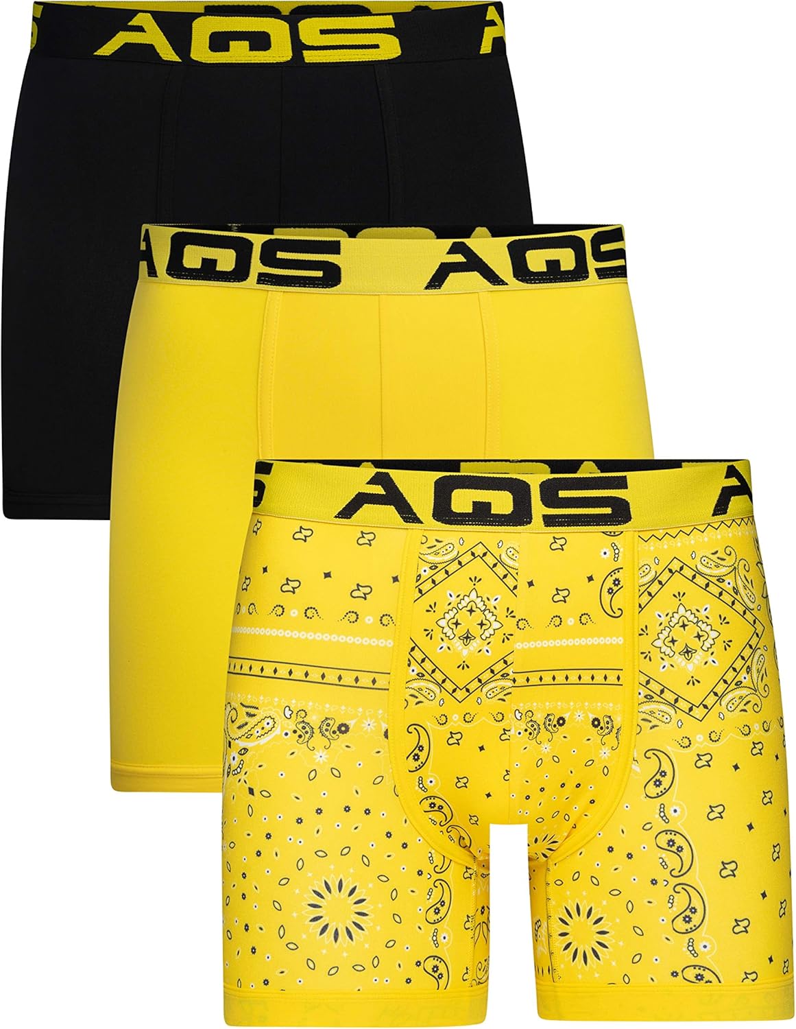 AQS Men's Bandana Print Brief 3-Pack