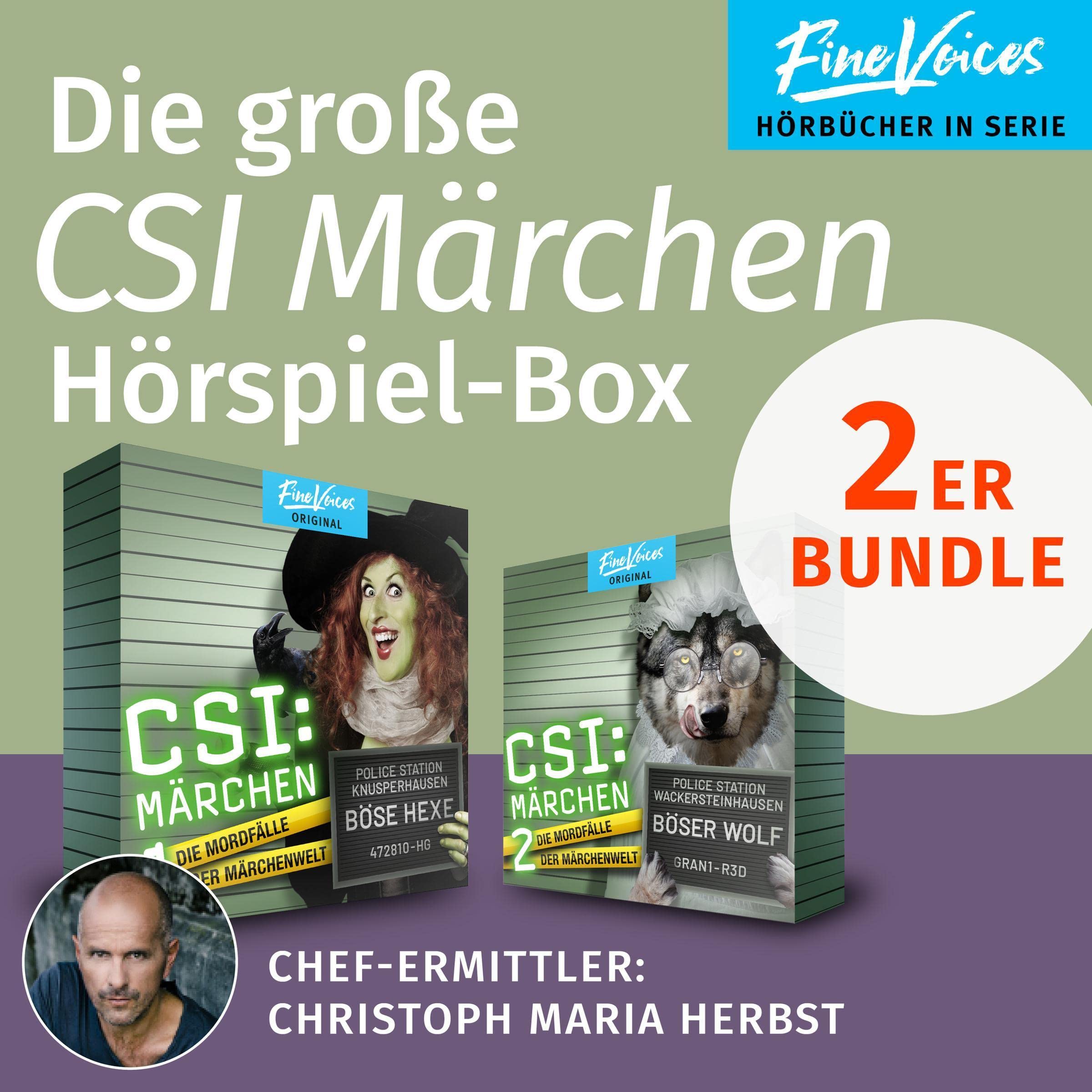 Cover art for Die große CSI Märchen Hörspiel-Box - Teil 1 + 2