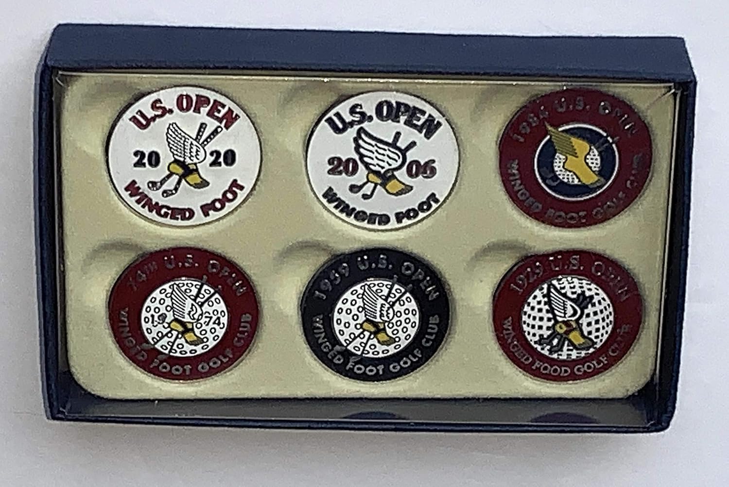 review 2020 u.s. open golf ball markers set winged foot 6 pack ball marker pga