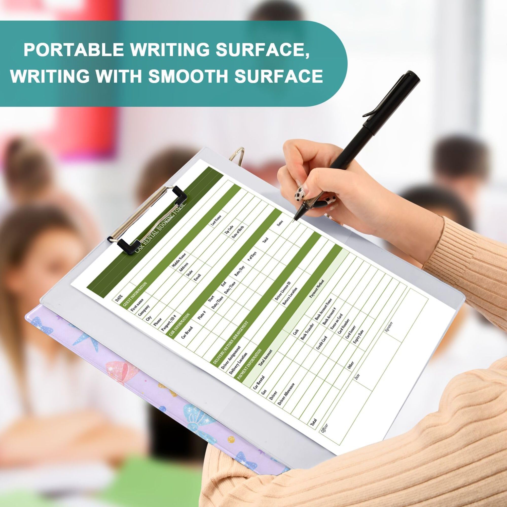 Raccoglitore a tre anelli da 2,5 cm e mezzo con tasche, confezione da 1/2 raccoglitori per studenti universitari con copertina rigida