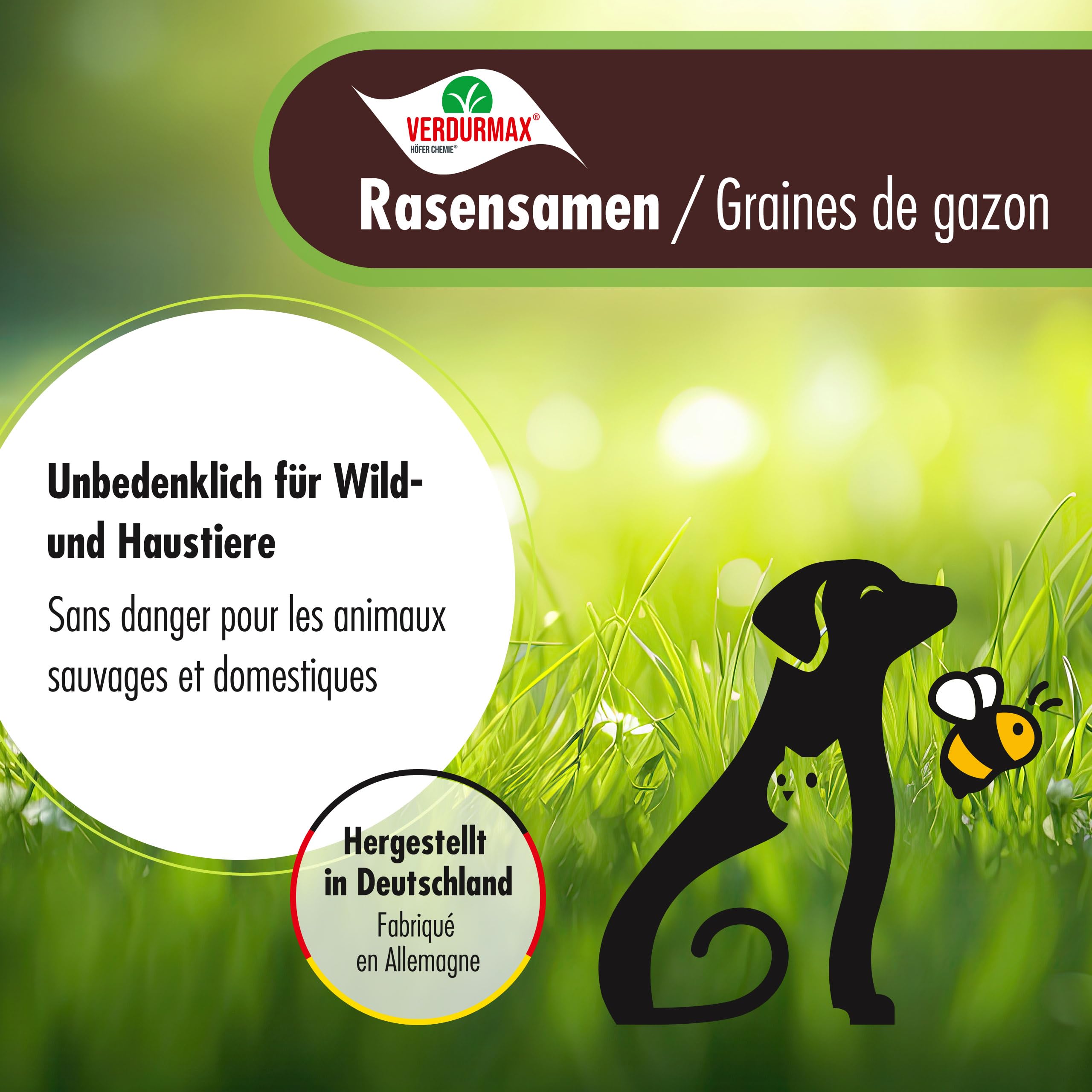 Verdurmax 2 x 5 kg Rasensamen - Hochwertige Mischung für 400m² dichten | strapazierfähigen & schnellkeimenden Sport- und Spielrasen - Trockenresistent & Ideal für Neuanlage, Nachsaat & Reparatur