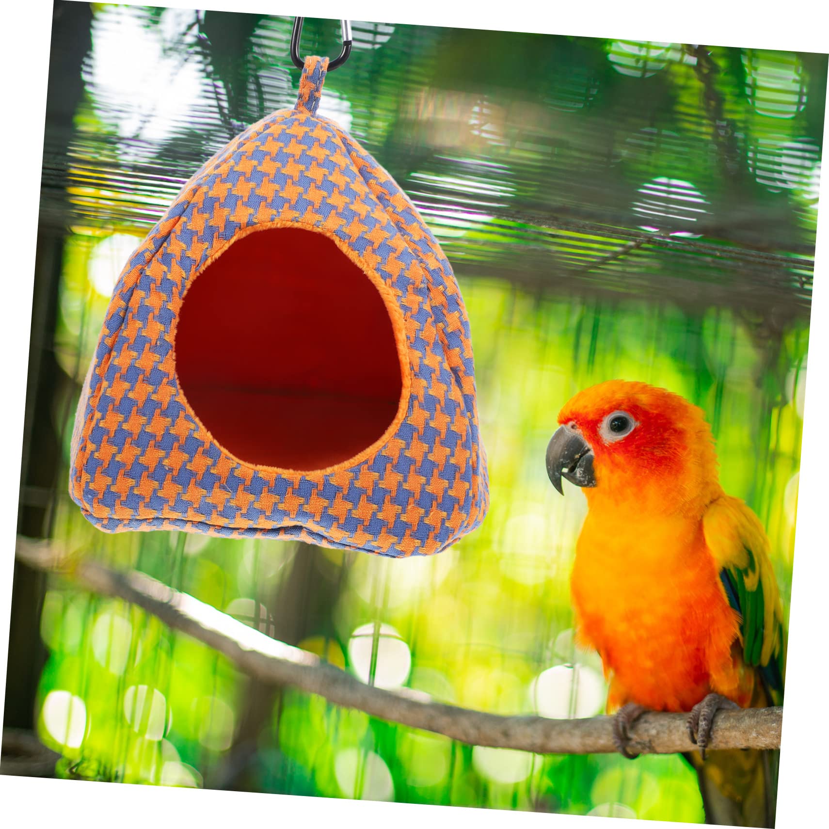 BESPORTBLE 4pièces Hamac Suspendu pour Oiseaux Nid Douillet pour Perroquets Lit pour Petits Animaux Accessoire De Jeu pour Volatiles pour Intérieur Et Extérieur