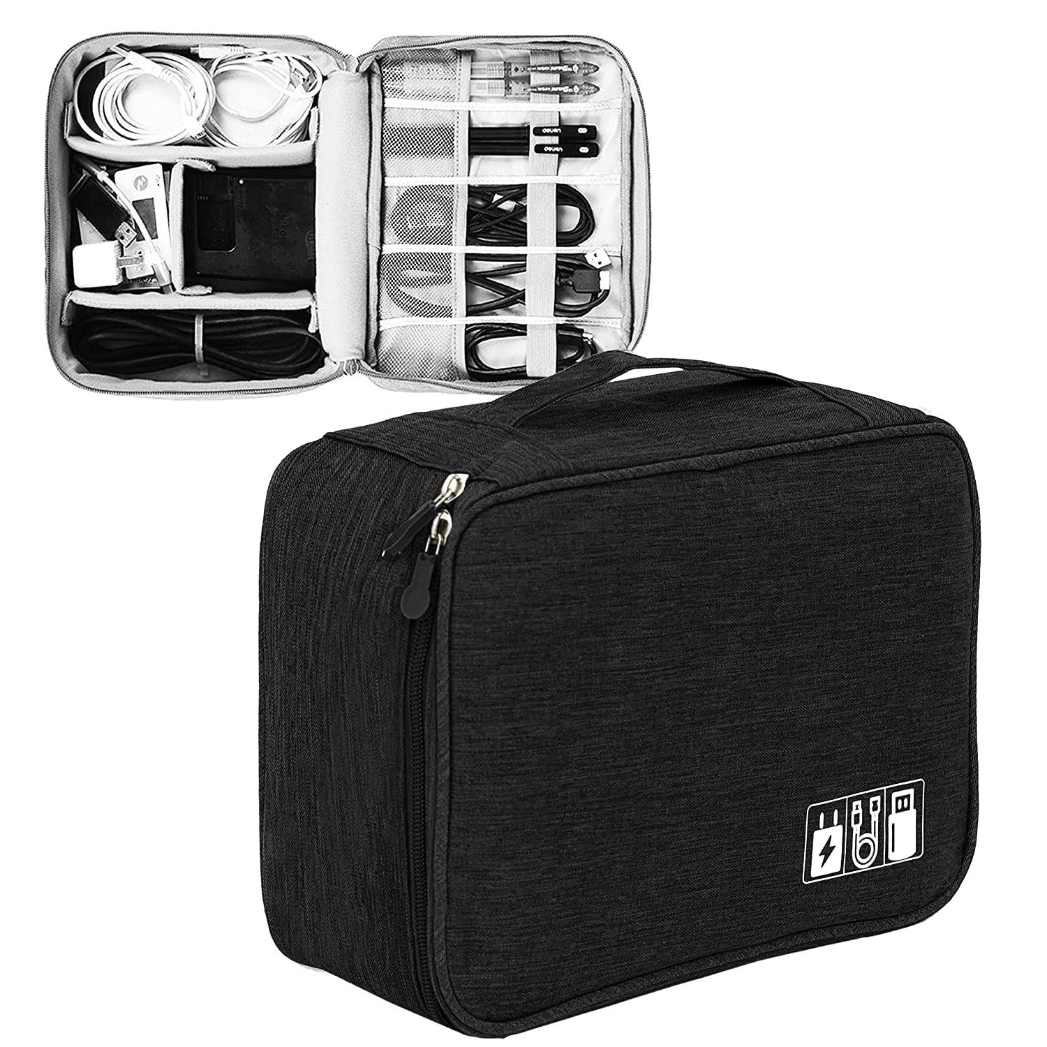 See full amazon price history chart for PROXIN Electronic Organizer Travel Universal Cable Organizer Electronics Accessories Storage Bag Gadget Gear Cases for iPad Mini, Smartphone, Cable, Charger, Power Bank, USB - 24.5*18.5*10cm PROXIN Electronic Organizer Travel Universal Cable Organizer Electronics Accessories Storage Bag Gadget Gear Cases for iPad Mini, Smartphone, Cable, Charger, Power Bank, USB - 24.5*18.5*10cm (B0BLNLKFWS) Amazon Price History, Amazon Price Tracker
