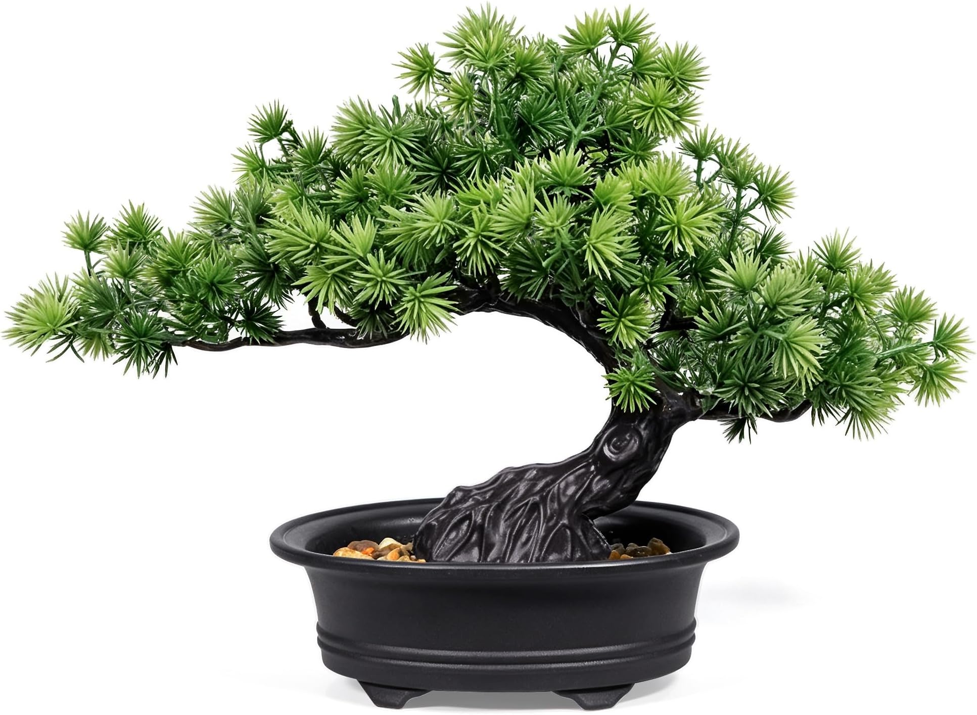 Artificial Bonsai Juniper Tree for Home Office Indoor Showcase Decor (Pine Bonsai)