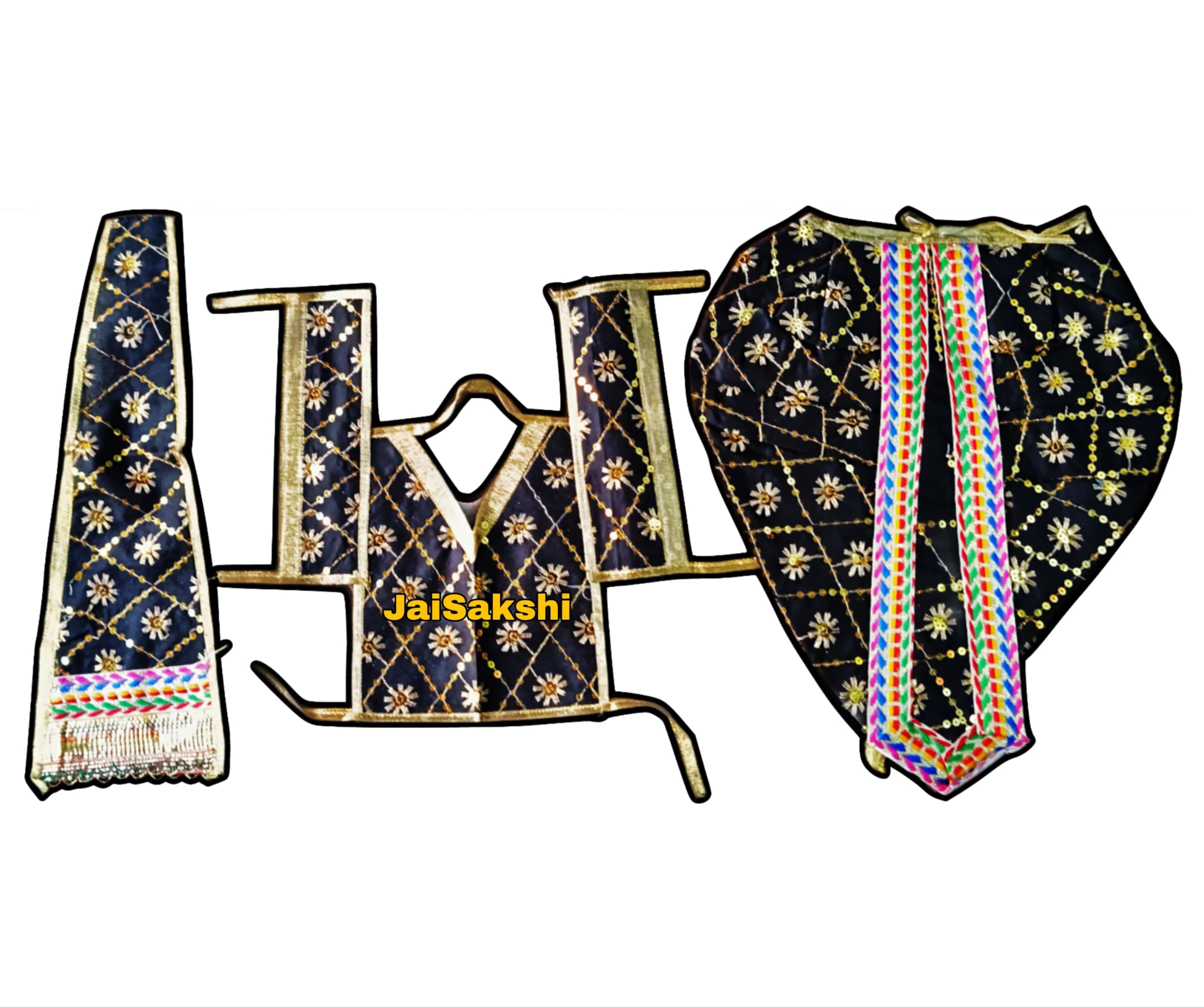 Shani dev Chola vastra poshak Dhoti Set-image-49