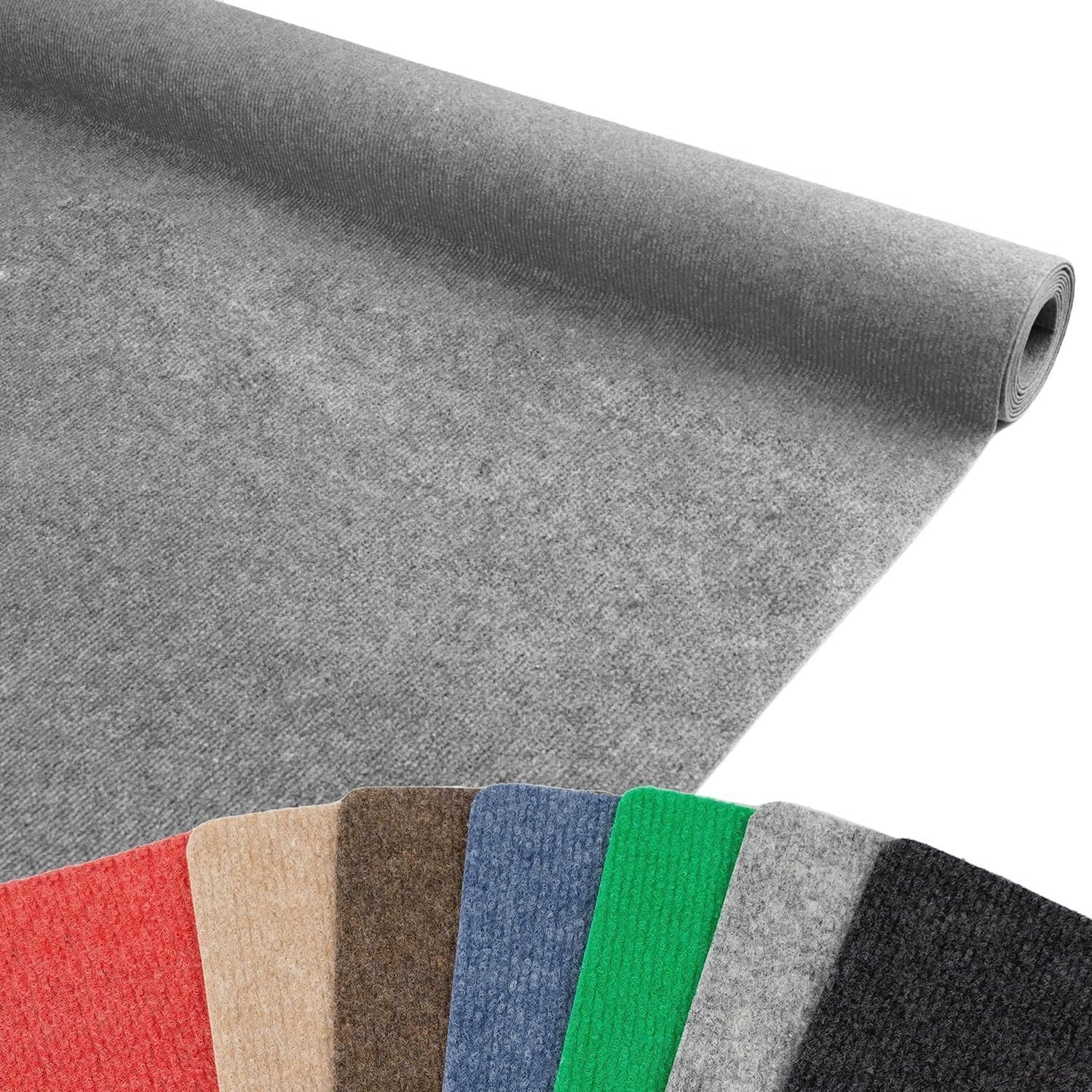 MadeInNature - Moquette aiguilletée Malta, Moquette Longueur et Couleurs au choix, Gris clair 2x11m, Anti Feu B1, Moquette pour Foires, Stands, Évènements, Salon, ...