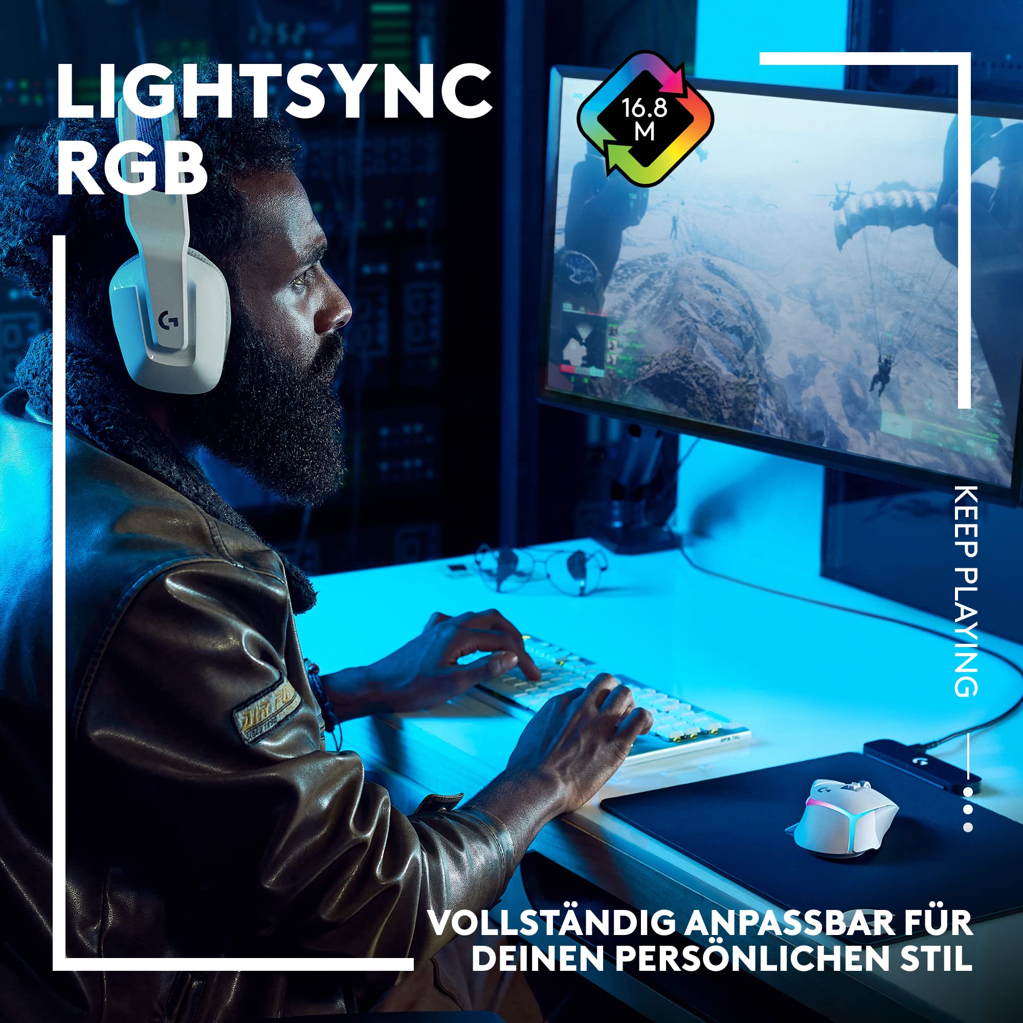 Logitech G502 X PLUS LIGHTSPEED Kabellose RGB-Gaming-Maus mit LIGHTFORCE Hybridschaltern, LIGHTSYNC RGB, HERO 25K Sensor, Schwarz