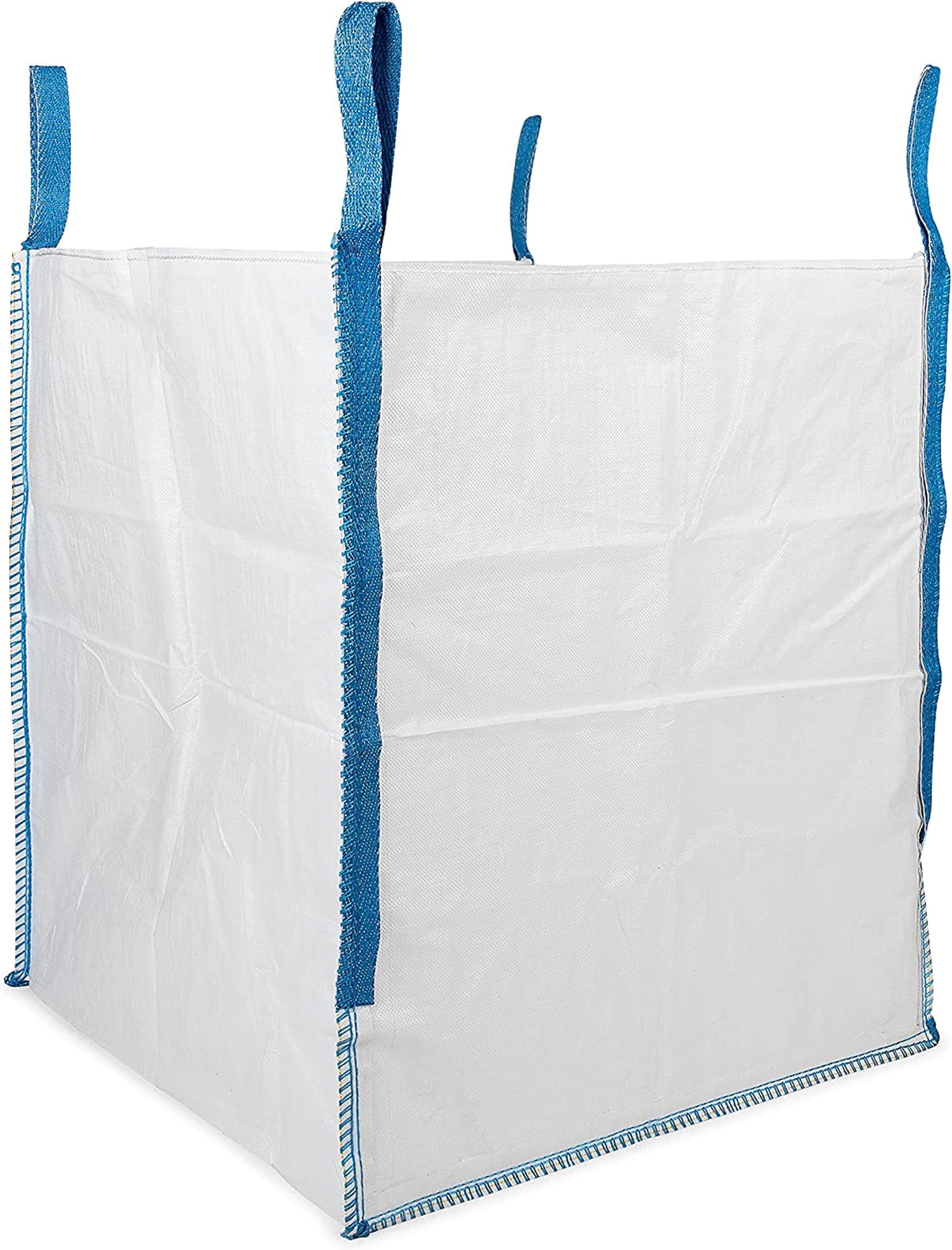 DURASACK Heavy Duty Builder's Bag - 200 Gallon White Woven Polypropylene Construction and Demolition Bulk Bag - Pack of 1