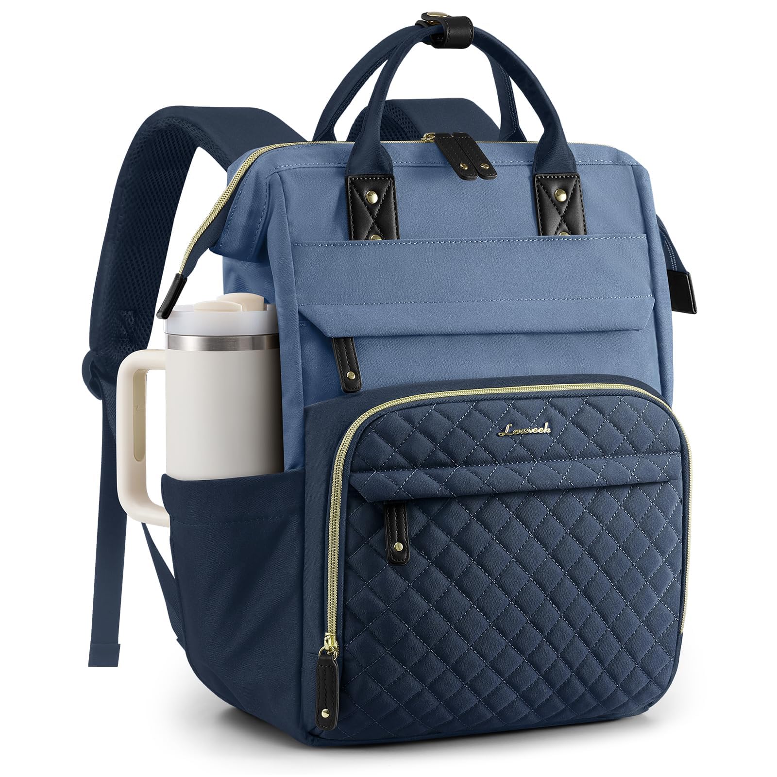 LOVEVOOK Laptop Backpack Women Quilted Teacher Nurse Work Backpack Purse