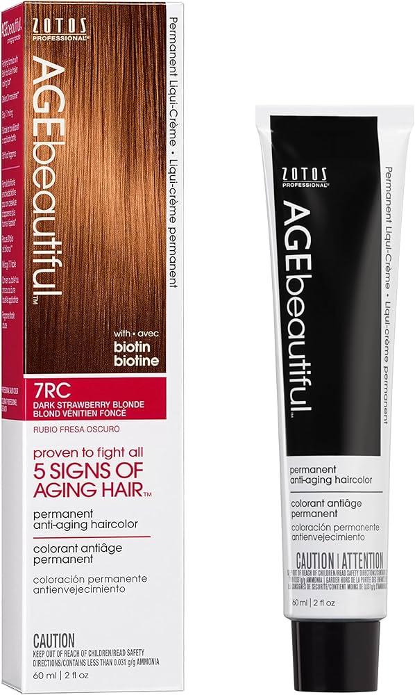 Amazon.com: AGE beautiful Permanent Hair Dye 7RC Dark Strawberry