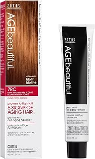AGE beautiful Permanent Hair Color Dye Liqui Creme | 100% Gray Coverage | Anti-Aging Haircolor | Biotin for Thicker, Fuller Hair | Professional Salon Coloring