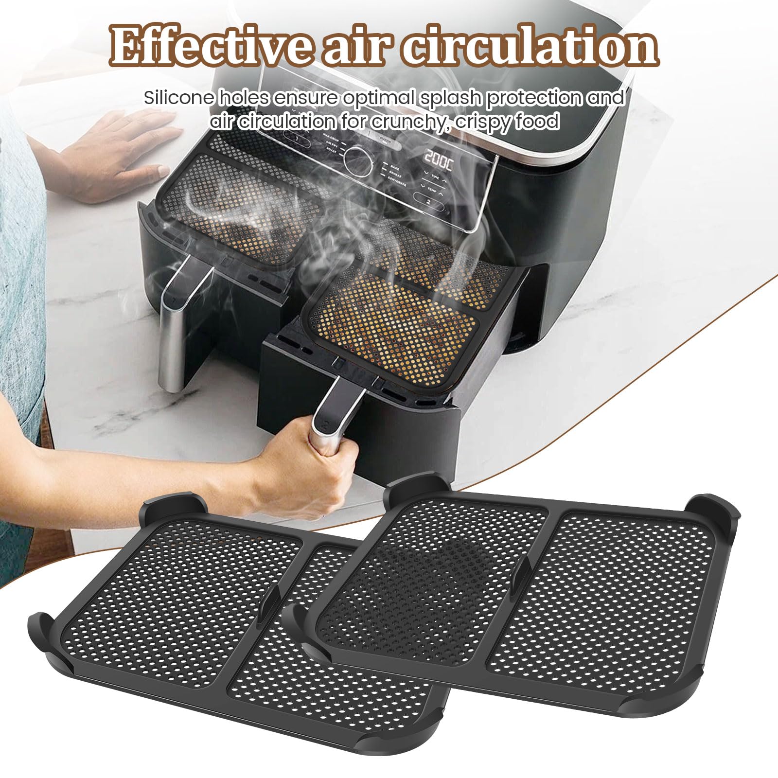 silicone baking mat air fryer misuse