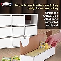 Vista 5 de BCW Unidad de almacenamiento de casa de tarjetas con 12 cajas de 800 unidades Capacidad para hasta 9600 tarjetas Organizador para tarjetas