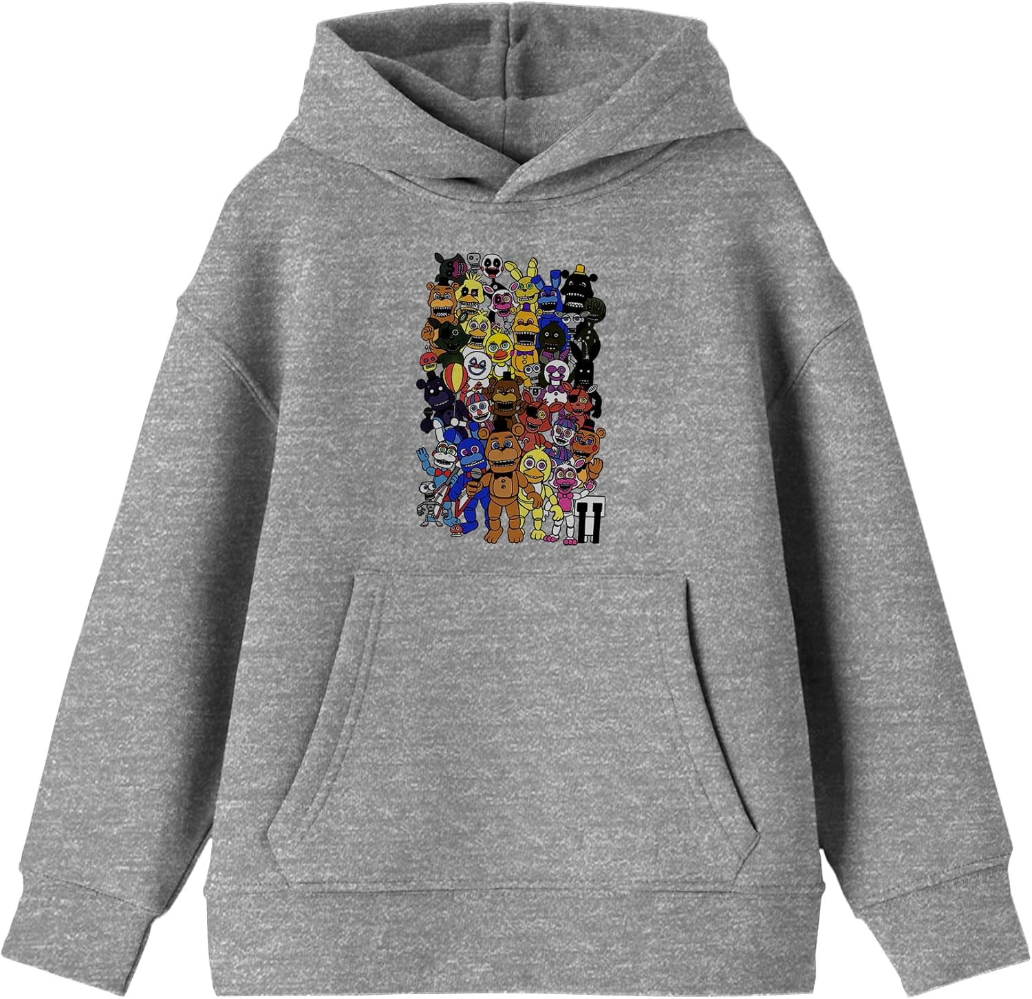 Five Nights at Freddy's Animatronic Characters Boy's Heather Grey Sweatshirt