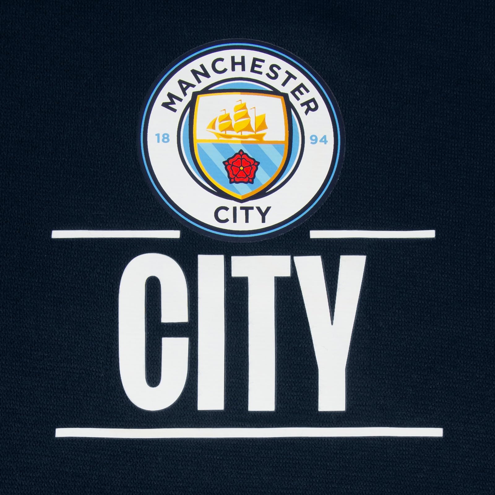 Manchester City FC - Sudadera oficial con capucha y cierre de cremallera - Para hombre - Forro polar