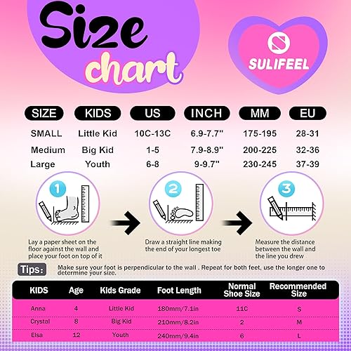 Miniatura 5 de SULIFEEL Patines de ruedas para niñas con lunares y lazo, ruedas iluminadas, 4 tamaños ajustables para niños pequeños, patines principiantes