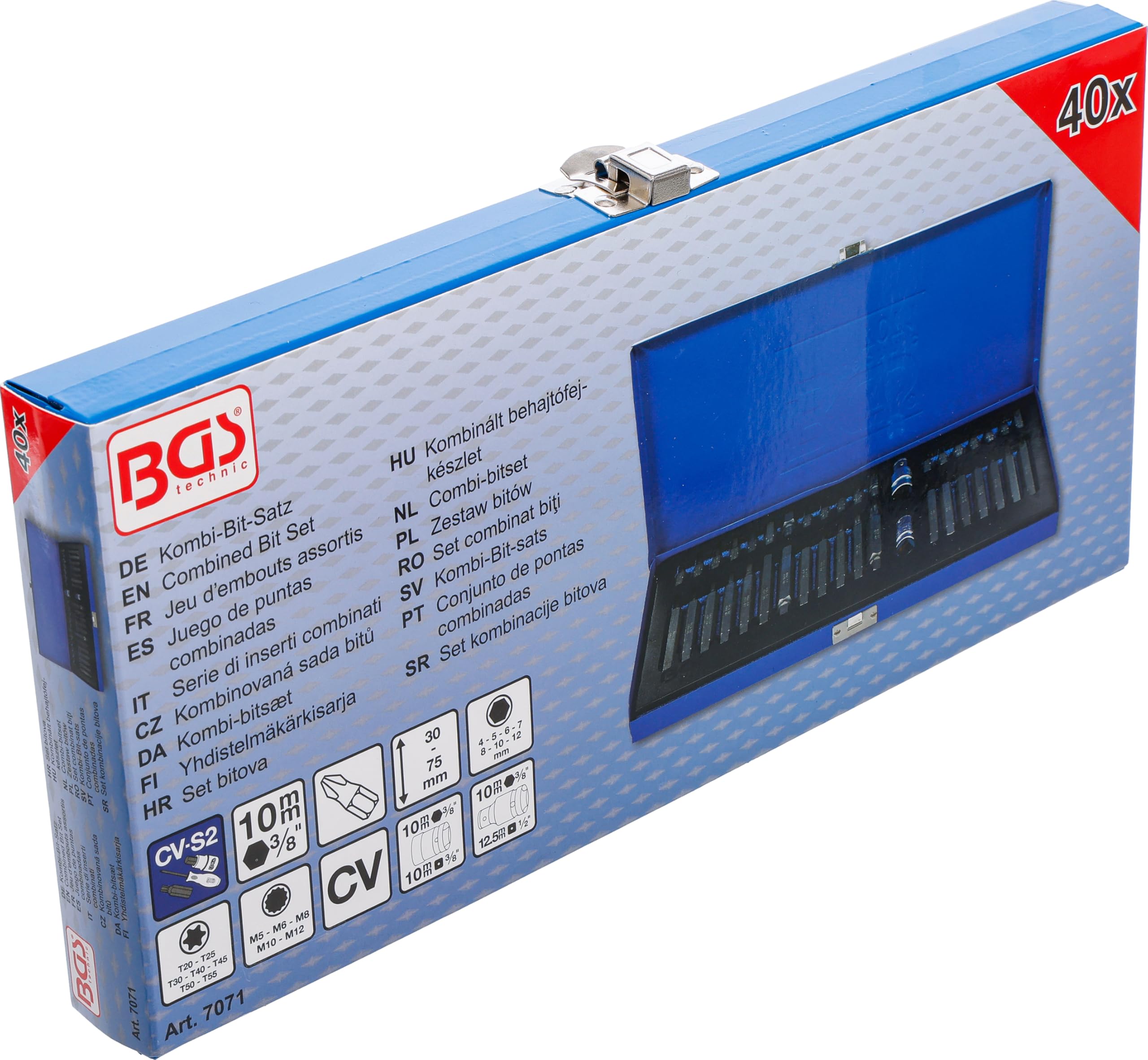 BGS 7071 | Jeu d'embouts assortis | 40 pièces