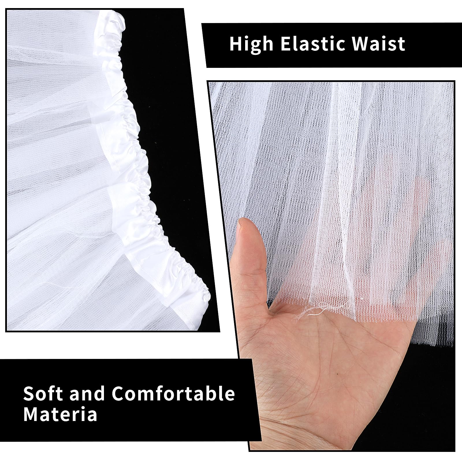 Tutu para Mujer Falda de Tul 3 Capas con Estrellas de Lentejuelas Adulto Adolescente Retro 80s Fiesta Halloween Carnaval Disfraz