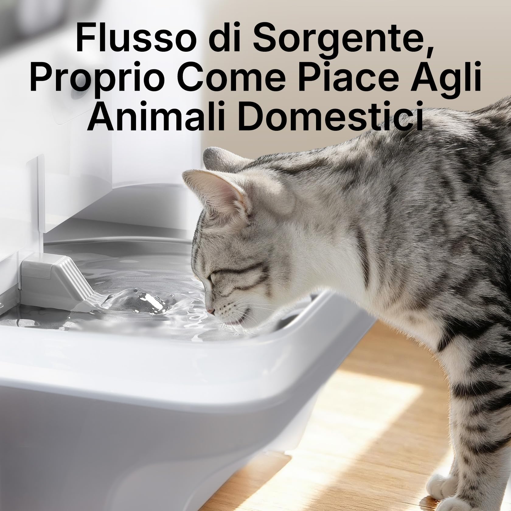 PETKIT EVERSWEET ULTRA Fontanella Intelligente per Gatti 5L, Riconoscimento AI, Controllo App, Ultra Silenziosa 26dB, Separazione Acqua Pulita/Sporca, Vassoio Acciaio Inox, Lavabile in Lavastoviglie