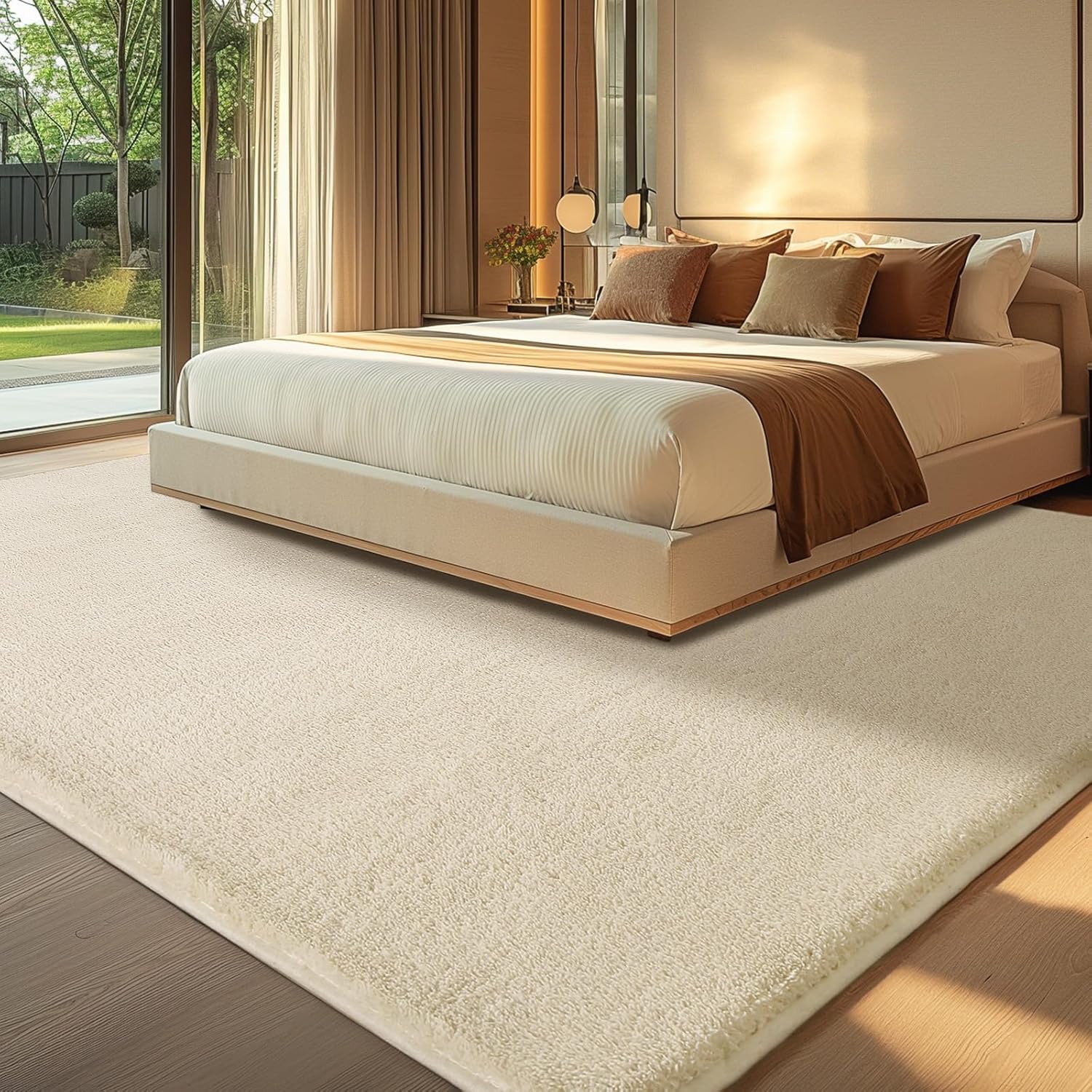 Treeboy Teppich Wohnzimmer 275x370 Flauschiger Weicher Kurzflor Teppich