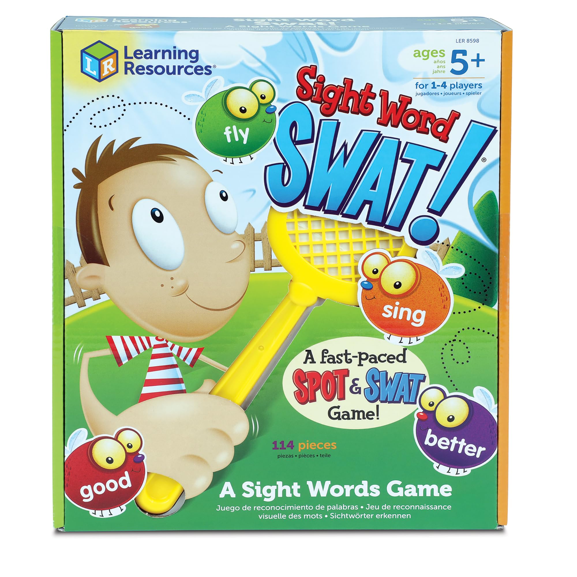 Sight Word Swat! The Original Sight Words Swatting Game | Phonics Flash Cards, Board Games for Kids, Montessori Spelling , Homeschool, Classroom Must Haves, Teacher Supplies
