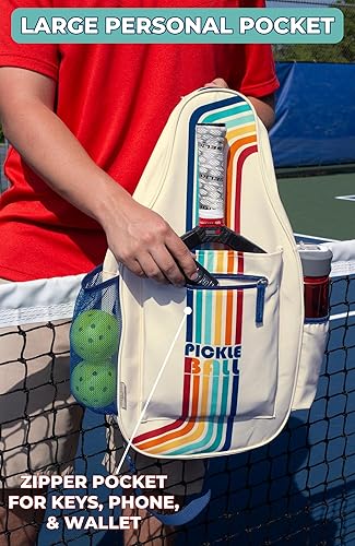 Miniatura 5 de STEEL MILL AND CO. Bolsas de pickleball para mujeres y hombres, bolsa de pickleball unisex con capacidad para 4 paletas de pickleball, bolsa