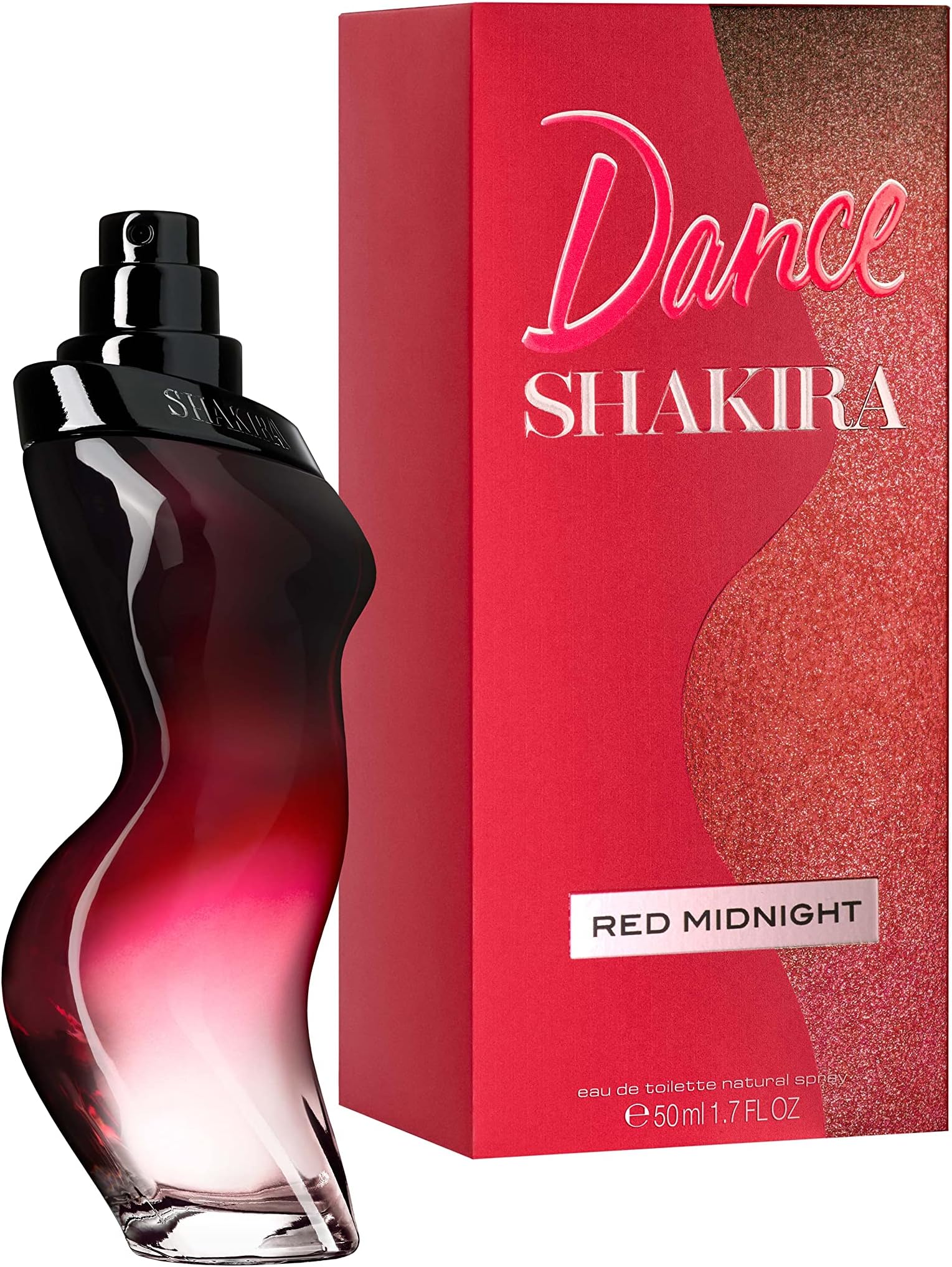Shakira Perfumes - Dance Red Midnight by Shakira for Women - Long Lasting - Elegant, Sexy and Femenine Fragance - Sweet and Bold Notes - Ideal for Day Wear - 50 ml