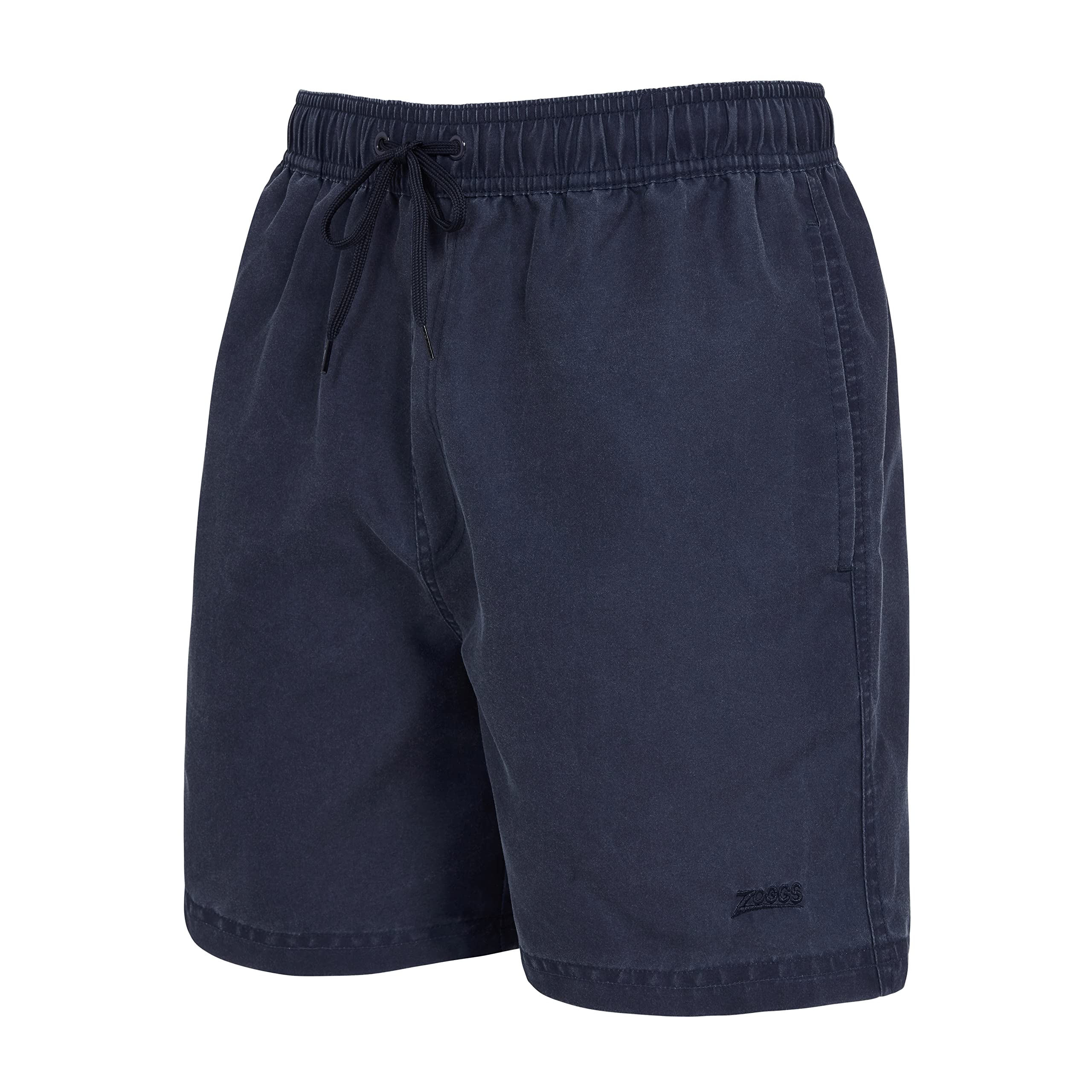 Zoggs Mens Ecodura (Enzyme Washed Short) Mosman Washed 15" Shorts, Navy, XL