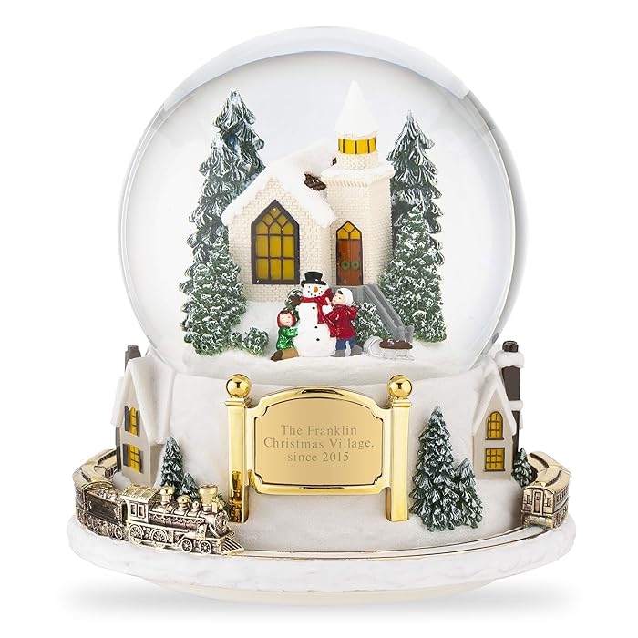 Buy THINGS REMEMBERED Personalized Winter Village Musical Snow Globe with Engraving Included