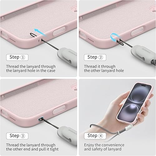 Miniatura 5 de SURPHY 2 Pack Phone Lanyard for Cellphone Case, Phone Wrist Strap for Case, Cellphone Strap with 2-Color Braided, Charm Wrist Lanyard for Women and