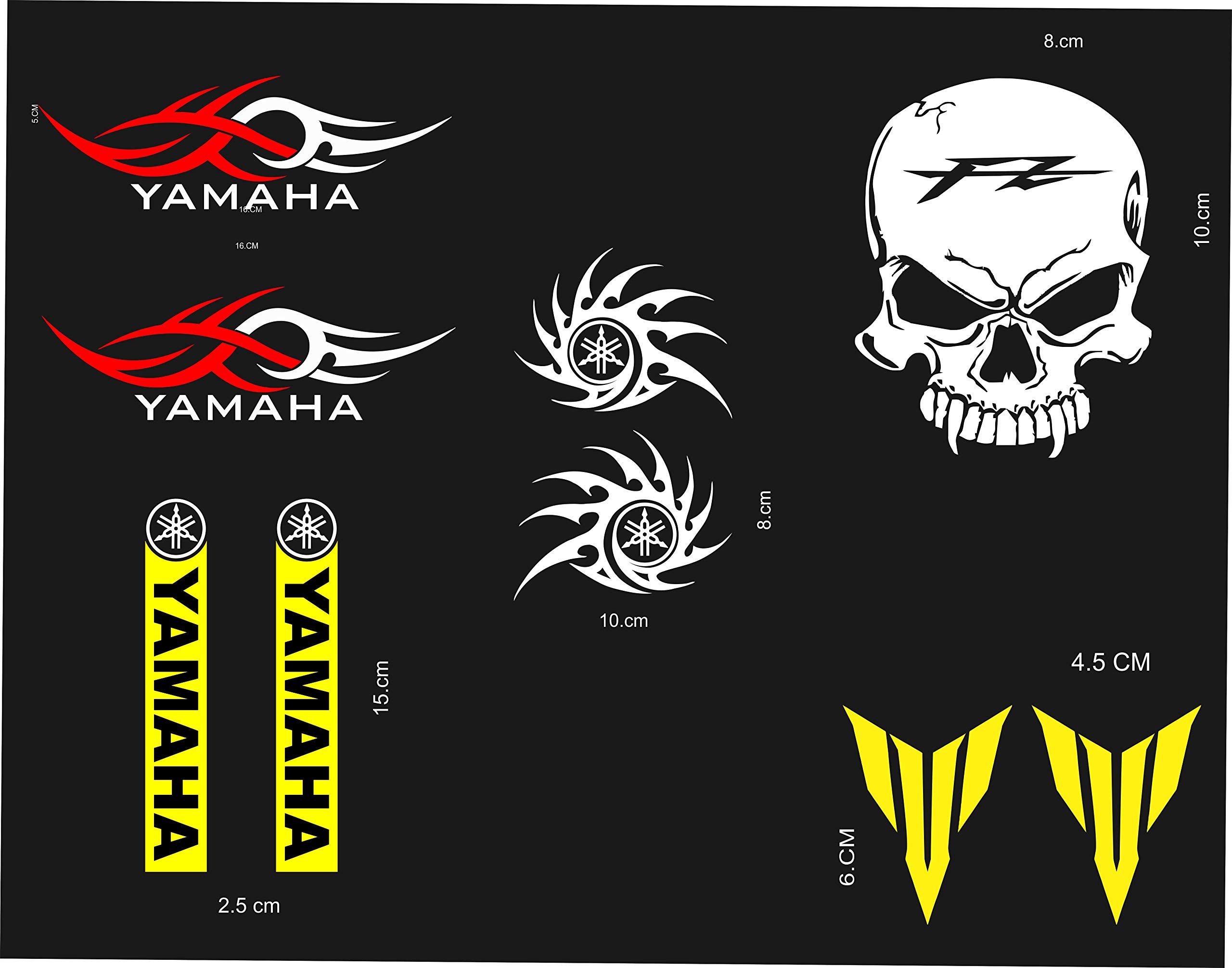 ISEE 360® Bike Stickers Compatible for Yamaha Bike Fz Rx Faxer