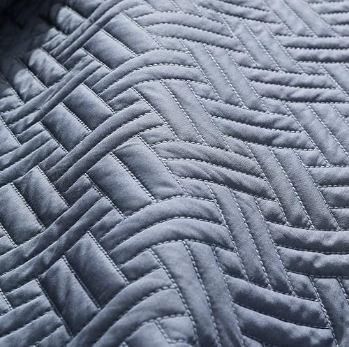 BOLL & BRANCH Signature Basketweave - Juego de edredón acolchado de lujo 100% algodón orgánico, 2 fundas de almohada, ropa de cama ultrasuave y