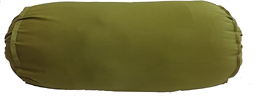 Miniatura 3 de Saffron Funda de cojín 8" de diámetro (7.9 in de diámetro) (verde oliva, 8x24 (7.9 in x 23.6 in))