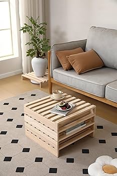 Amazon｜天然パイン材 ベッドフレーム パレットベッド 4枚セット