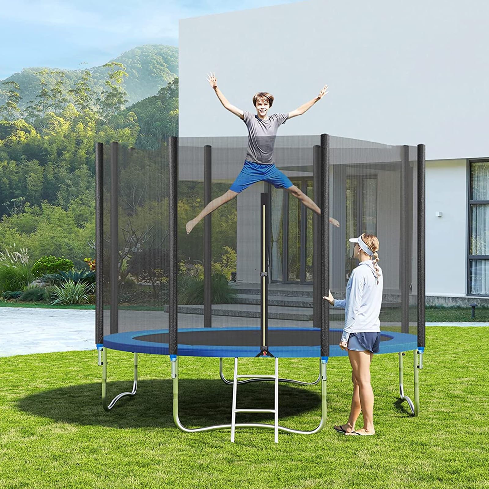 GkgWuxf Lot De 6 Protections De Pieds De Trampoline En Caoutchouc Antidérapant – Pièces De Lit Rebondissantes Très Résistantes, Accessoires De Tube De Base Pour éviter Les Secousses Pour Les