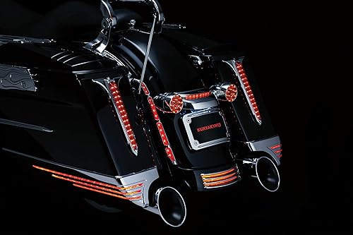 Miniatura 3 de Kuryakyn 3153 Accesorio de iluminación de acento de motocicleta Panel de llenado de barra de señal de giro con luz LED con lente ahumada para