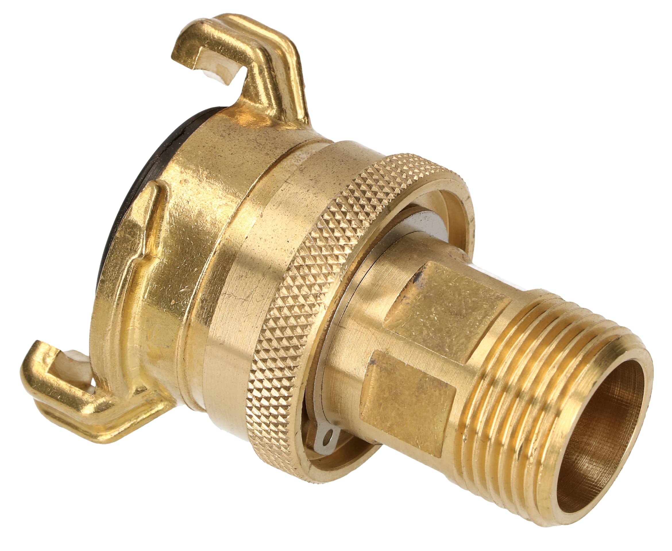 KOTARBAU® Set di 2 attacchi rapidi con filettatura esterna 3/4" per tubo da giardino girevole a 360°