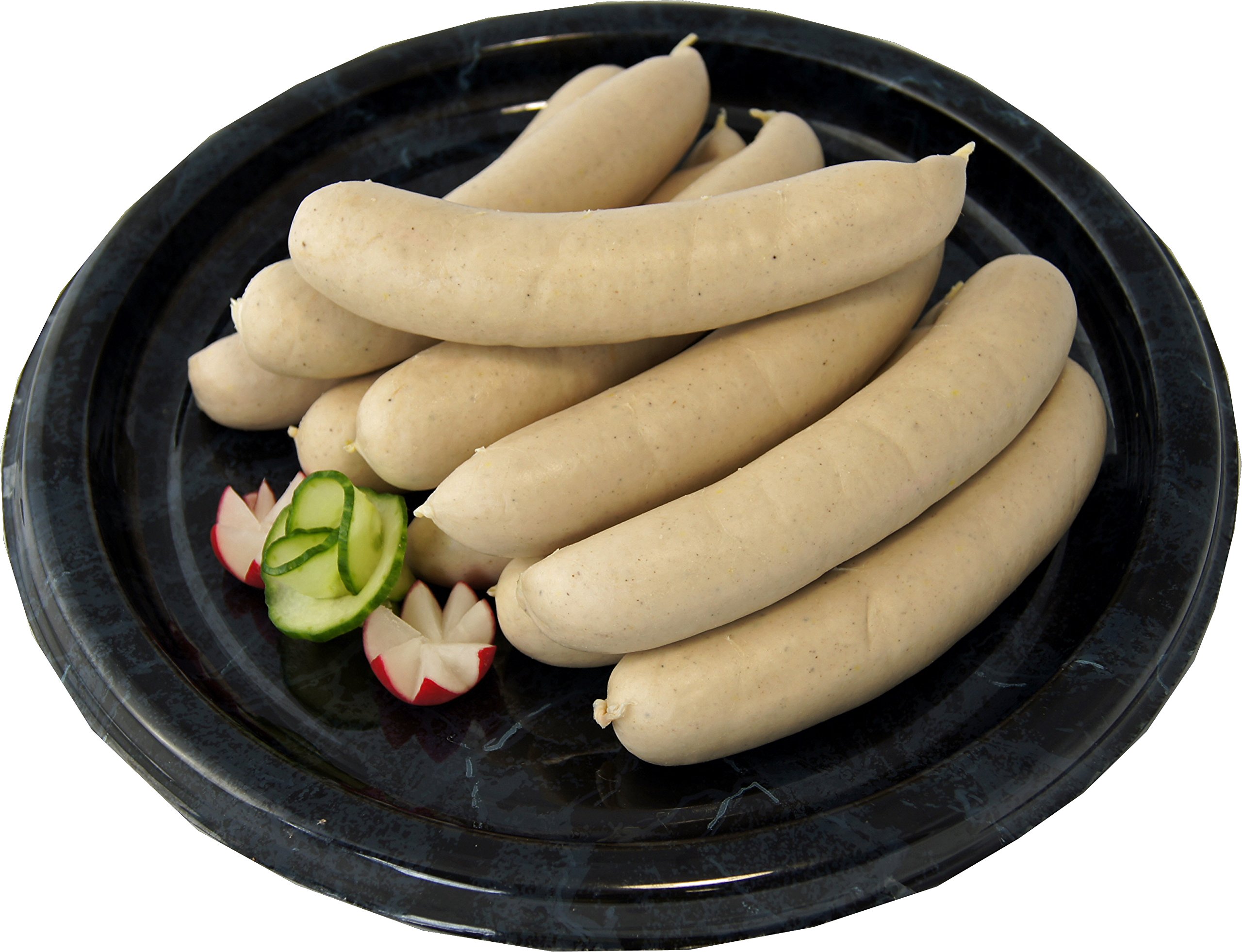 Weihnachtsbratwurst Oberlausitz | Schlesische Bratwurst für Weihnachten mit Zitrone verfeinert | Grillwurst Bratwürste für Pfanne und Grill (1000g)