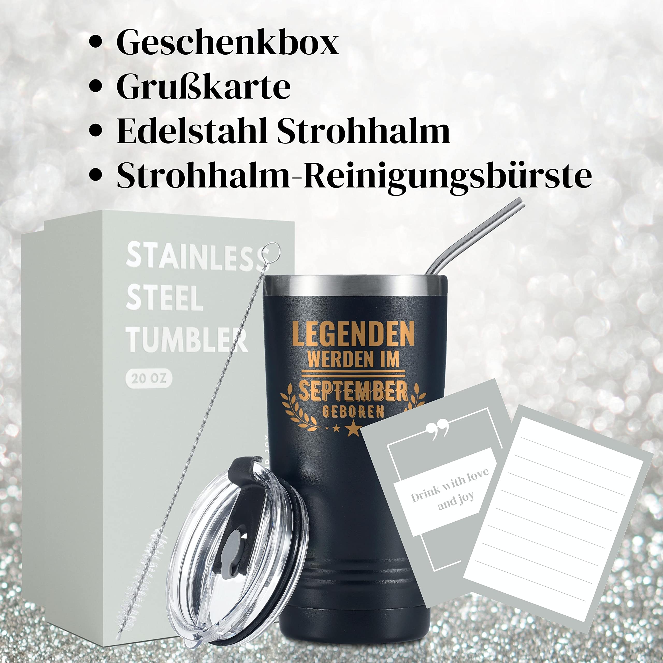 Onebttl Reisebecher 680 Ml Mit Griff – 'Legends Are Born In May', Edelstahl, Für Kaffee & Bier