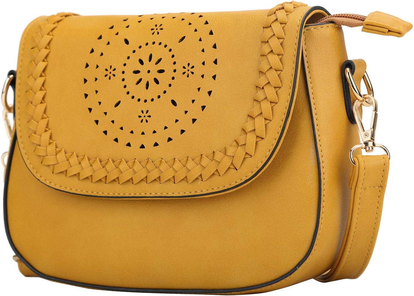 KKXIU Crossbody Bags for Women Hollow Purses with Adjustable Strap