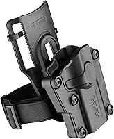 Vista 10 de Mega-Fit Holster Fit Most Popular Full Size and Compact Pistols, Trigger Guard Locking System Level Ⅱ Retention, Black
