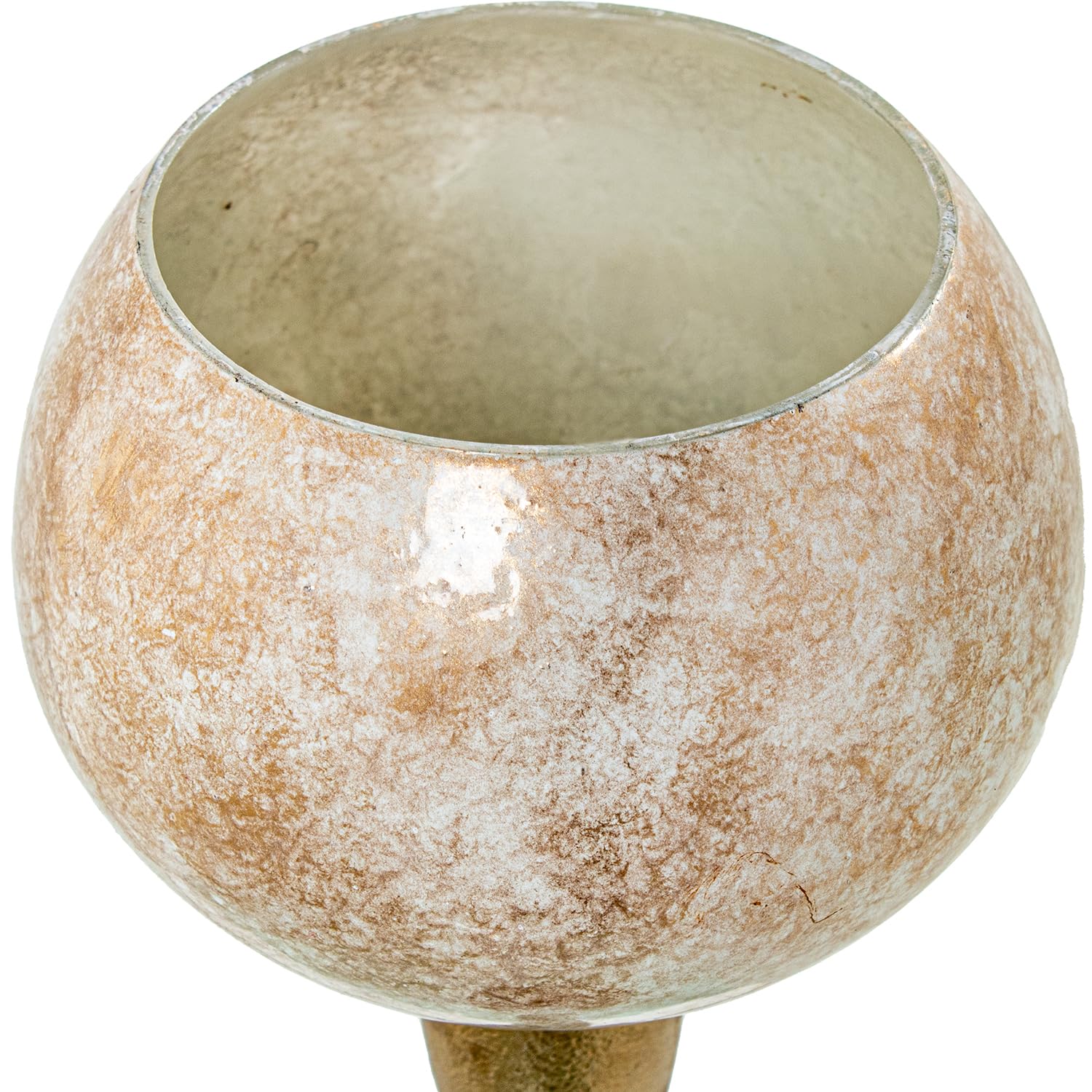 Homstart Portavelas Decorativo Portavelas Cristal/aluminio Do Rado Dorado 10 x 44 x 10 cm
