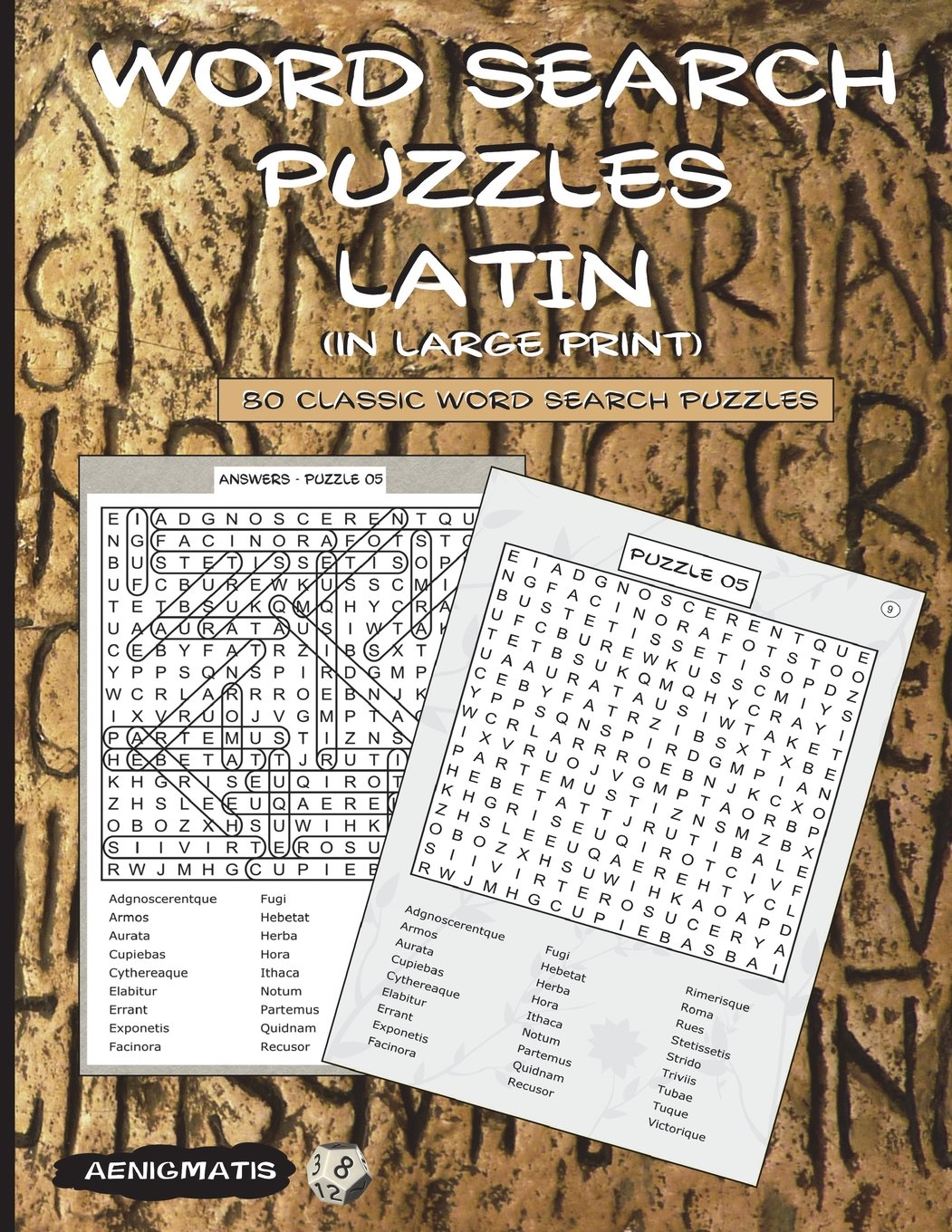 Word Search Puzzles - Latin (in large print)