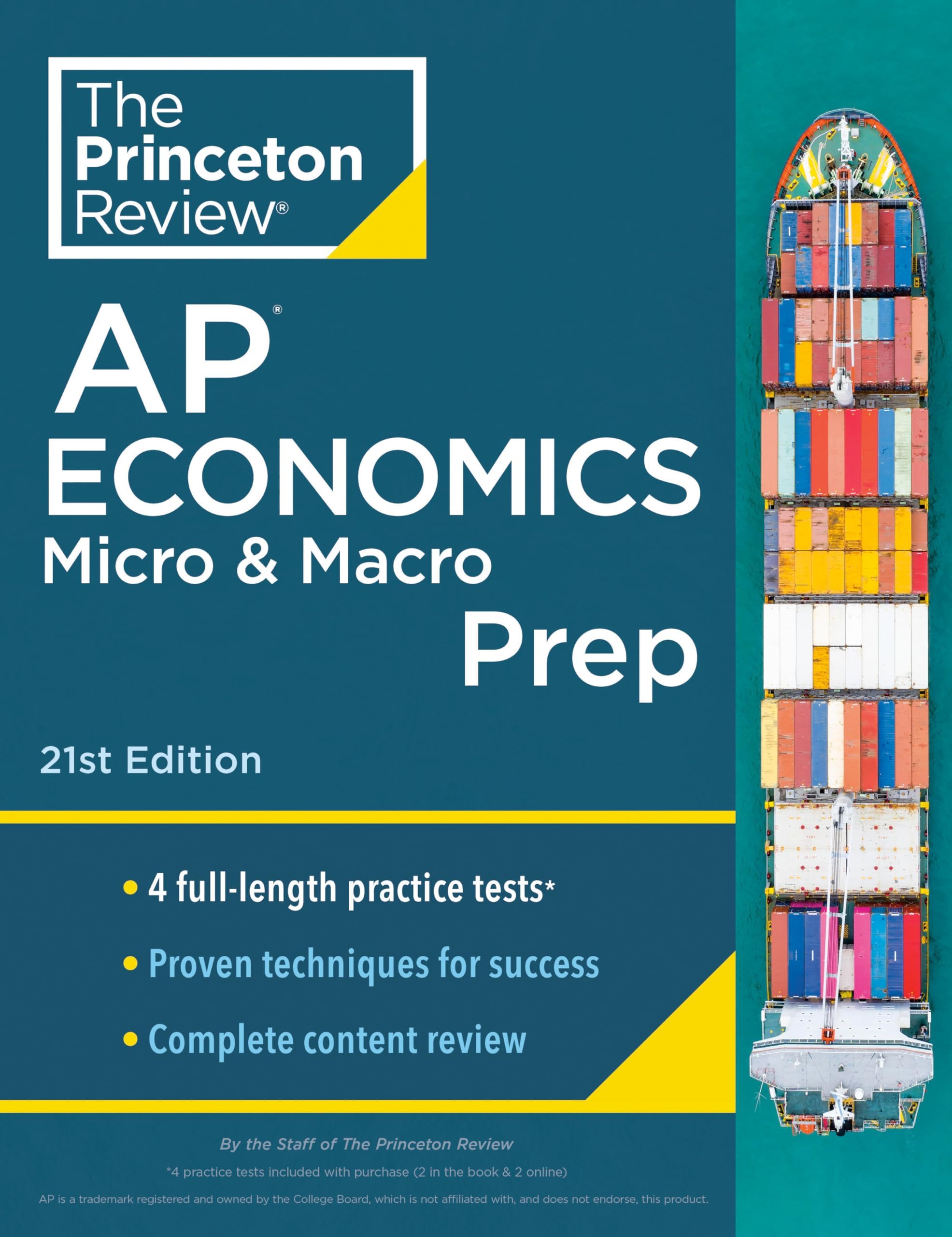 Princeton Review AP Economics Micro & Macro Prep, 21st Edition: 4 Practice Tests + Complete Content Review + Strategies & Techniques Paperback – 1 Aug. 2023