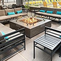 Vista 6 de Stanbroil Bandeja redonda plana para fogata de acero inoxidable de 30" con anillo quemador de 24 fuegos instalado, BTU 296,000 máx